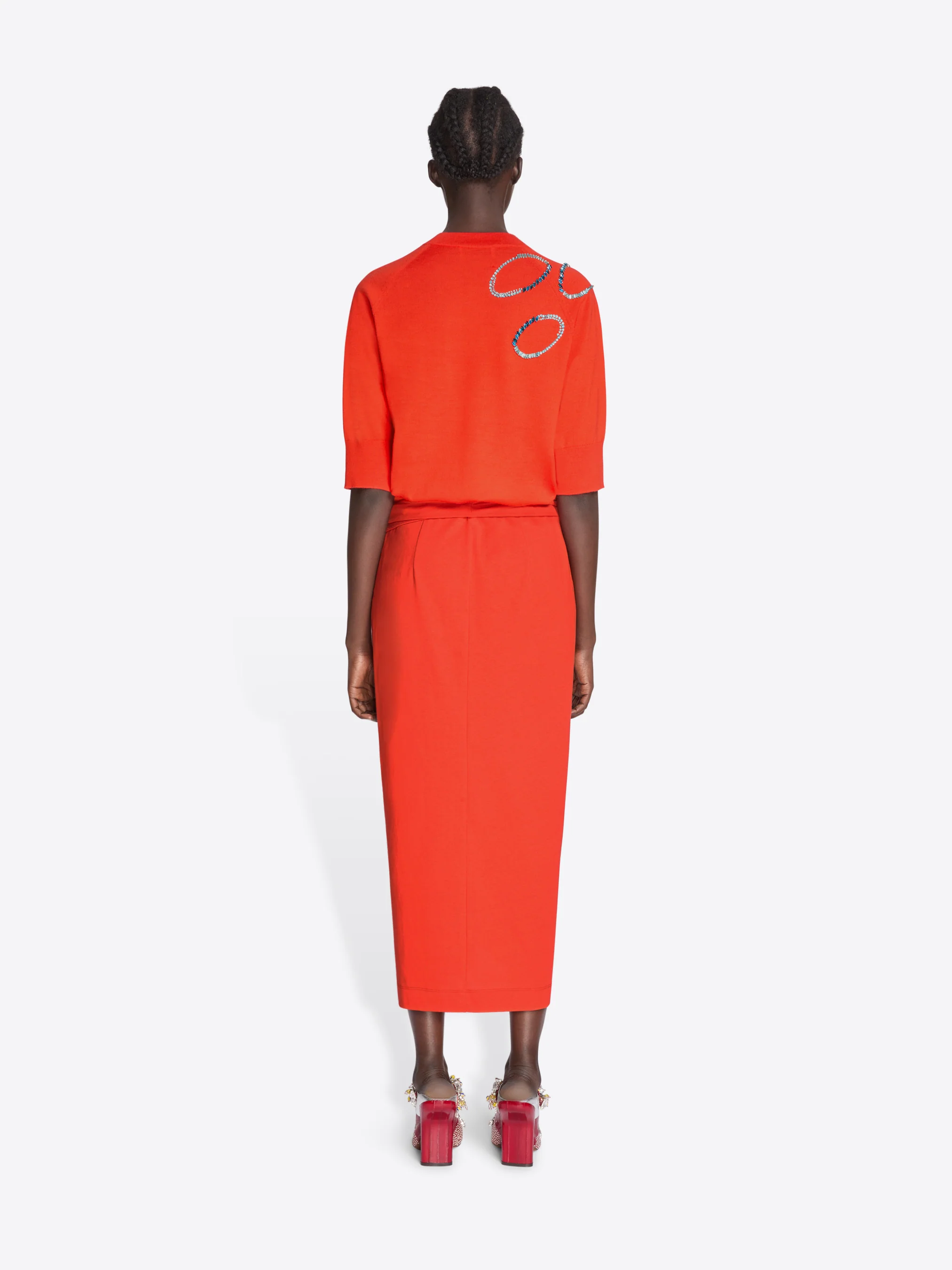 Knotted jersey skirt - Image 4
