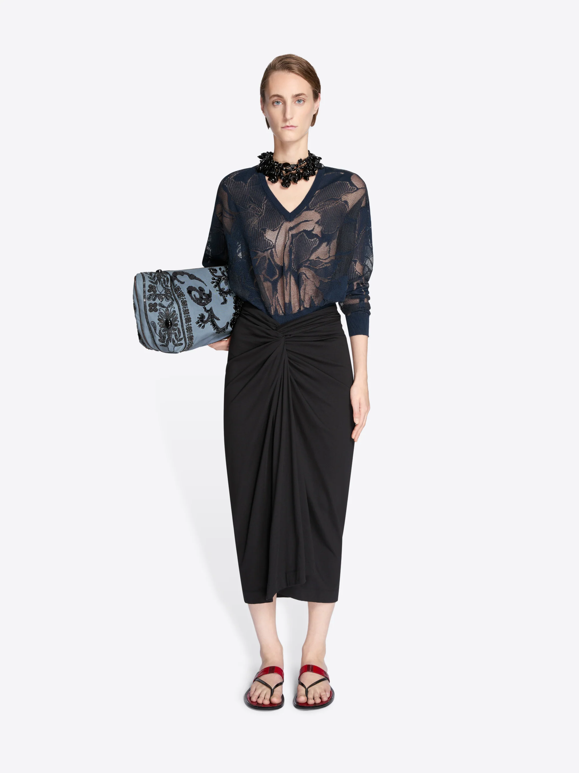 Knotted jersey skirt - Image 6