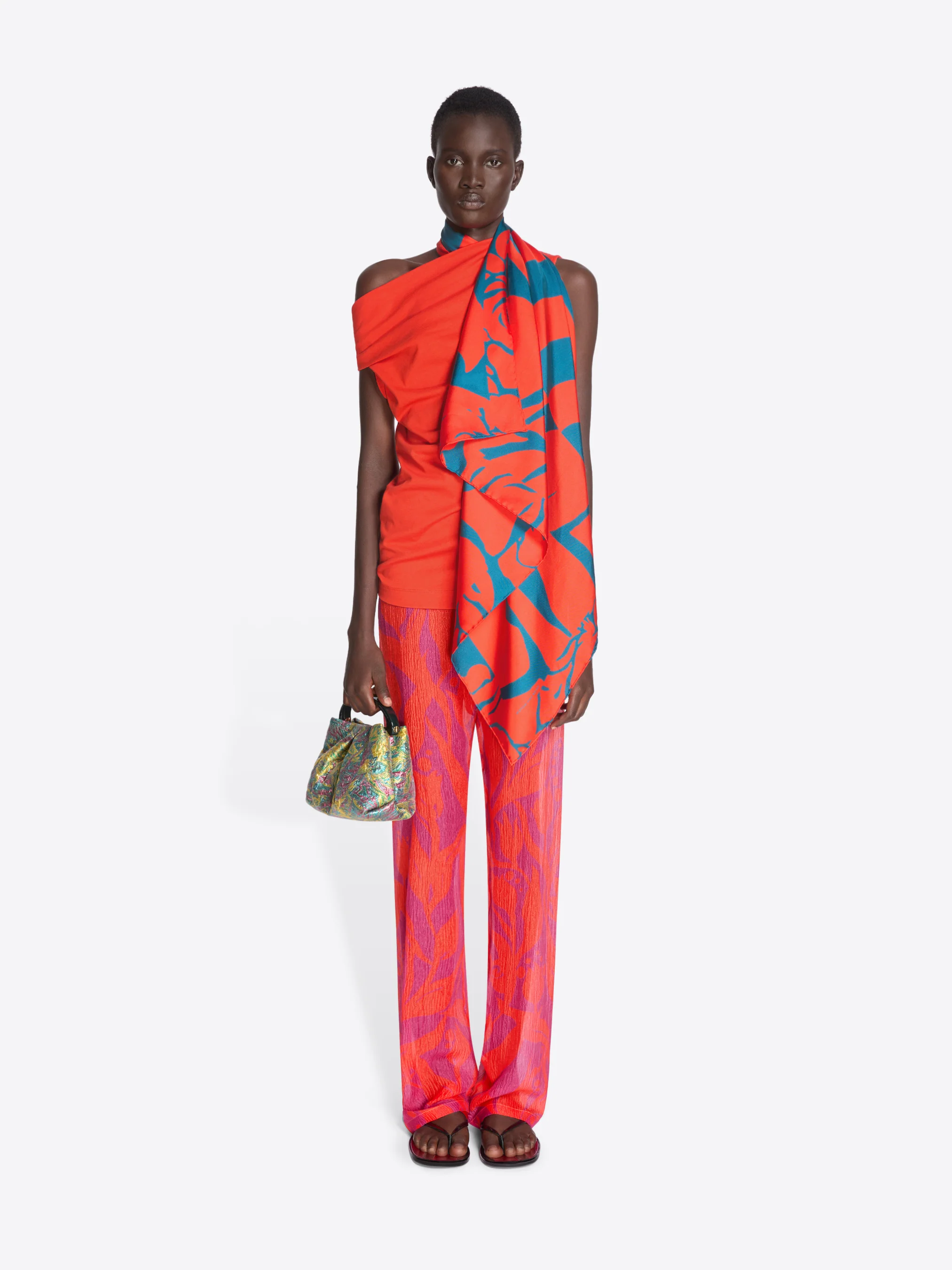 Silk square scarf - Image 8