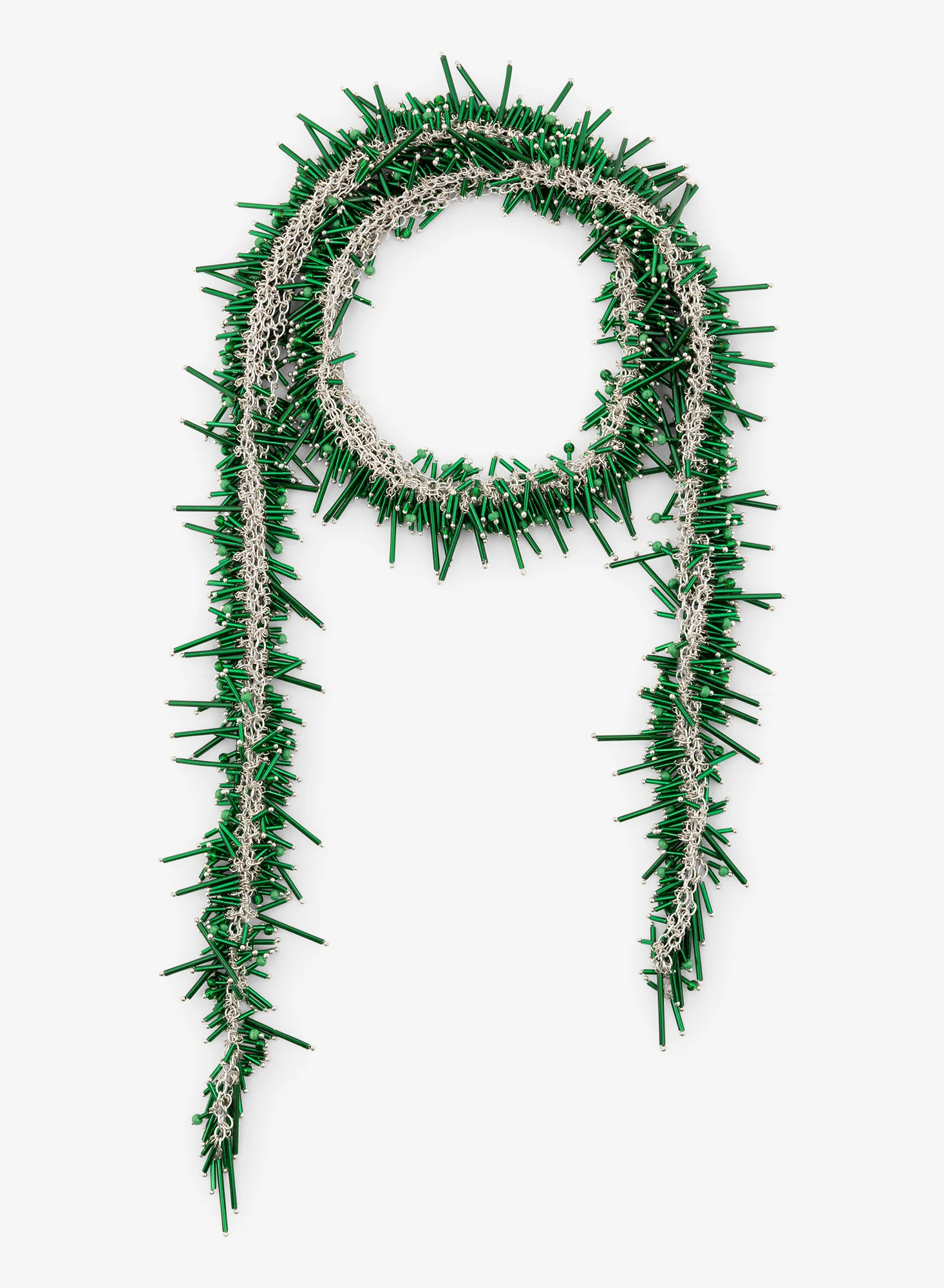 Embroidered scarf necklace - Image 3