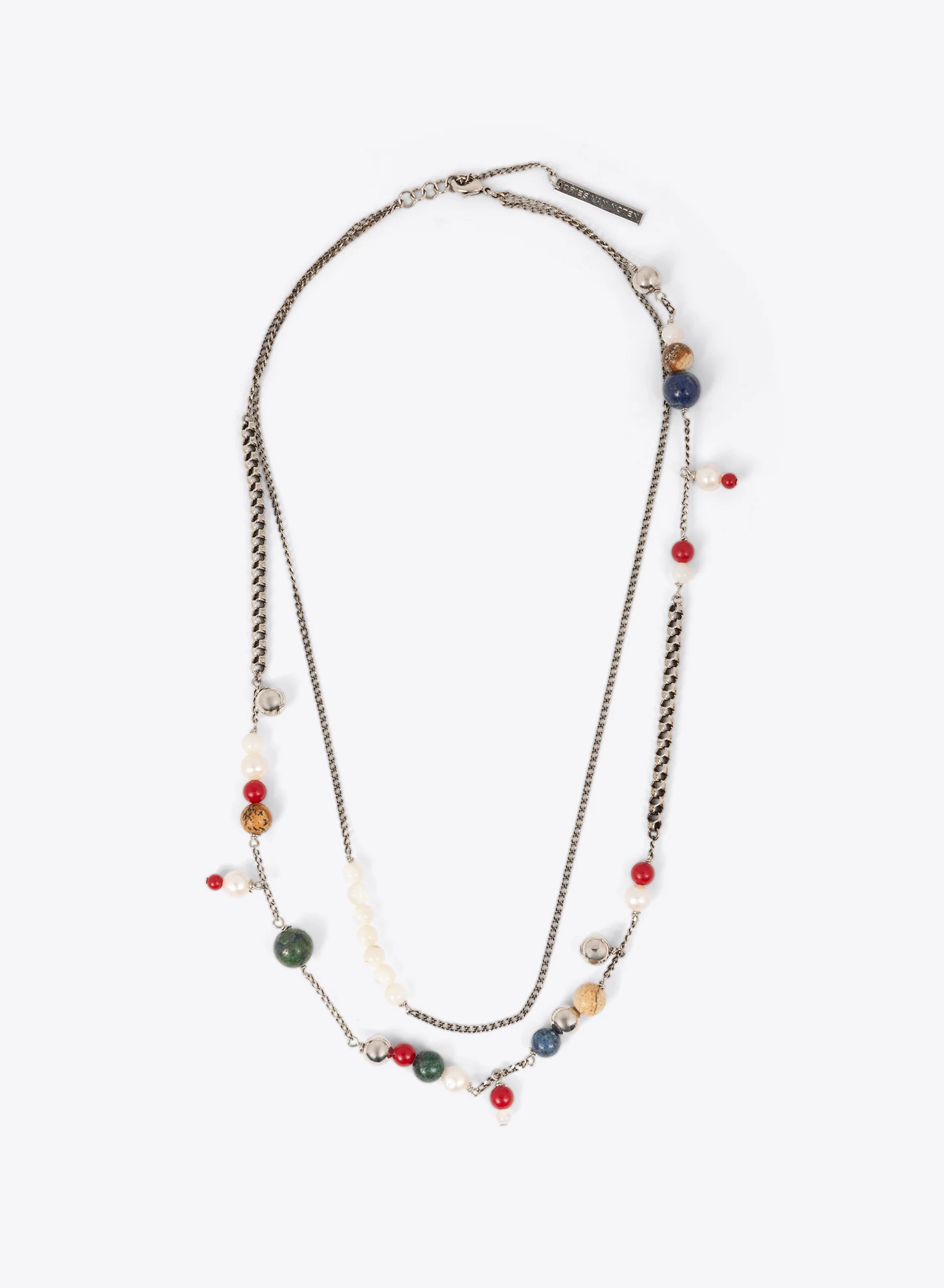 Pearl and stone necklace - Image 3