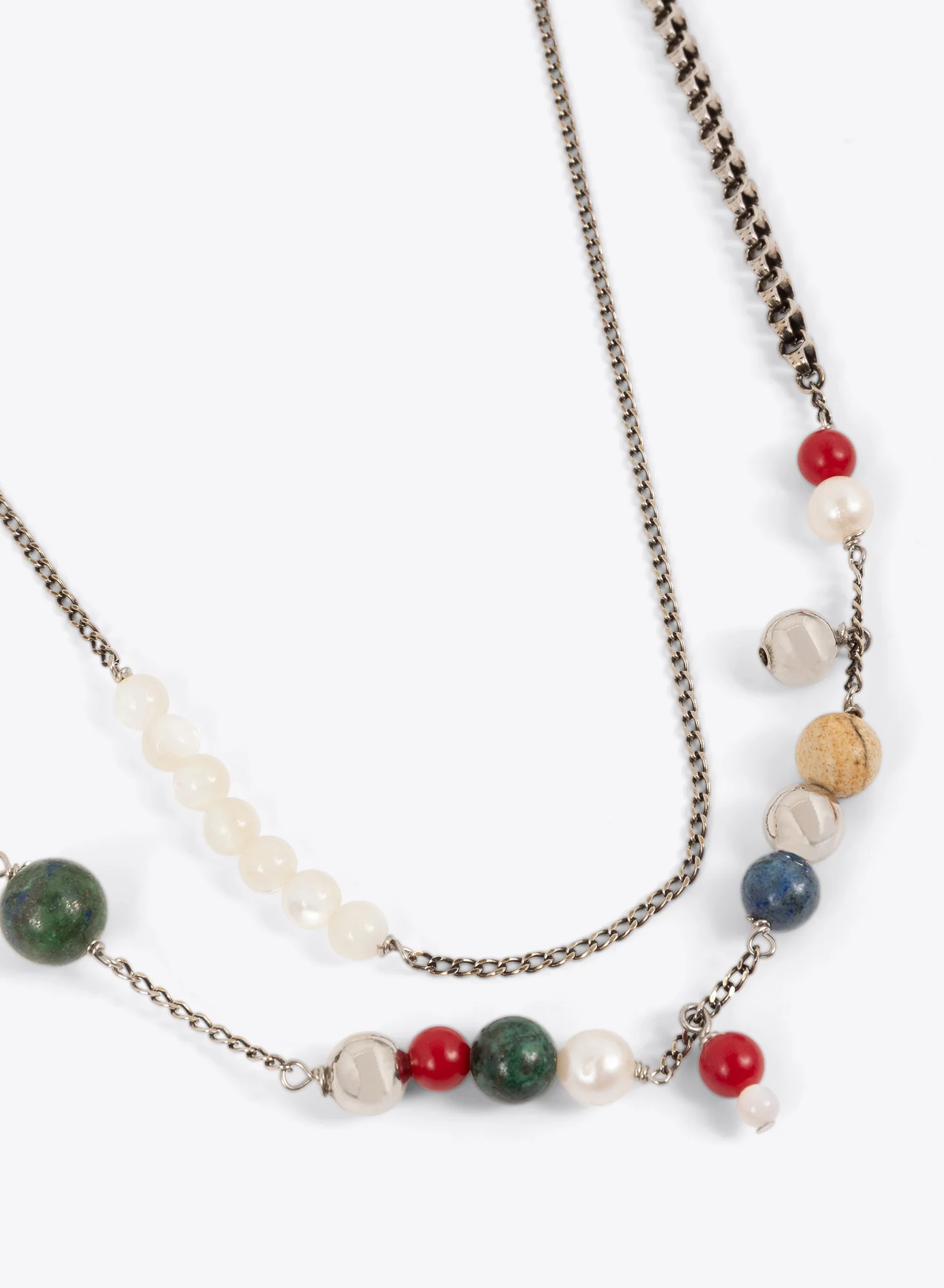 Pearl and stone necklace - Image 4