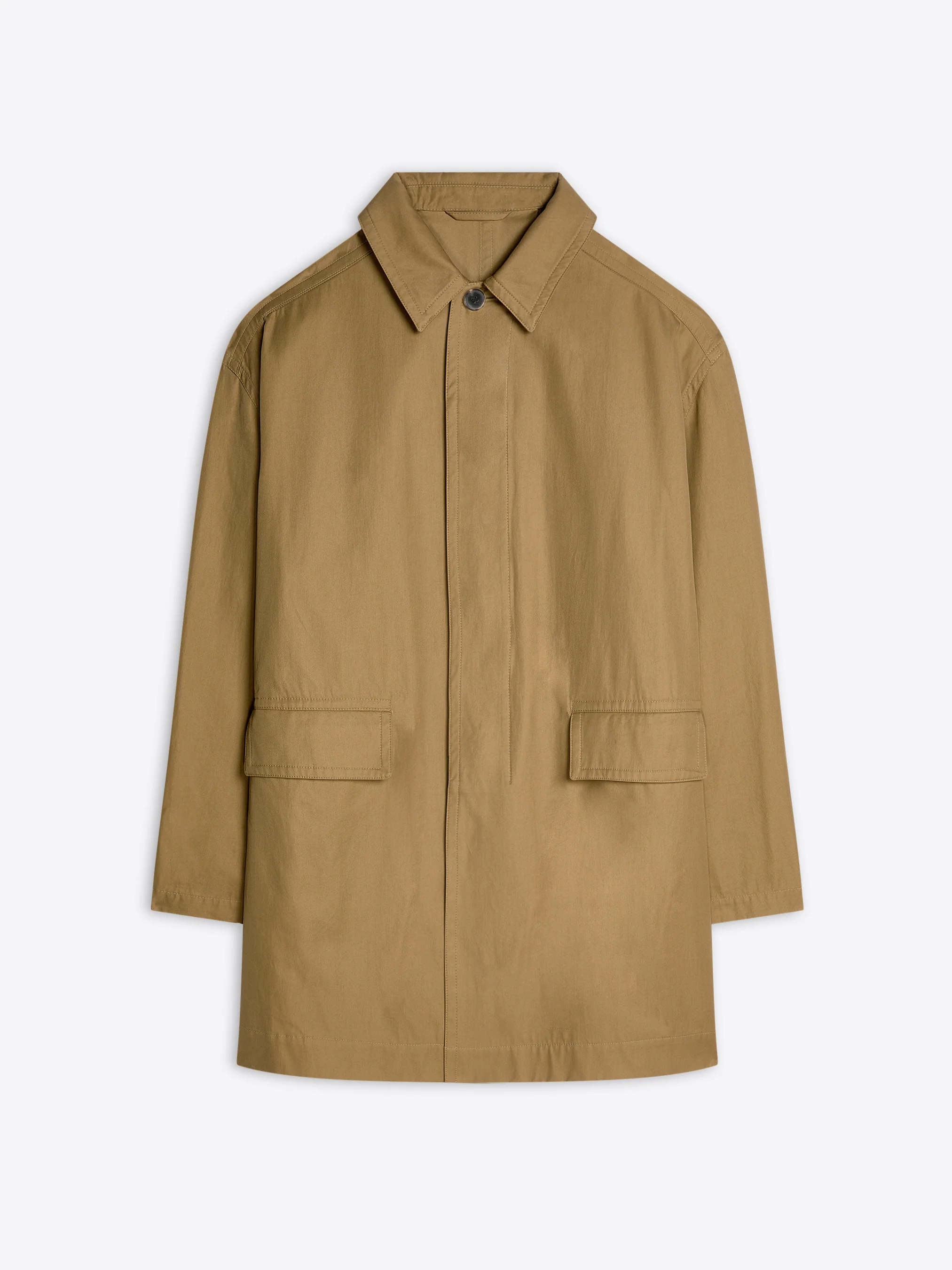 Loose cotton mac