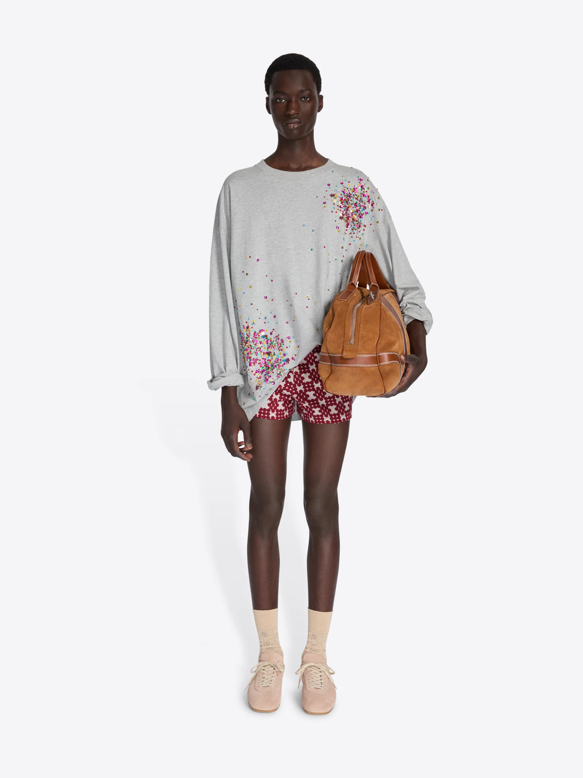 Ribbed jacquard shorts - Image 2
