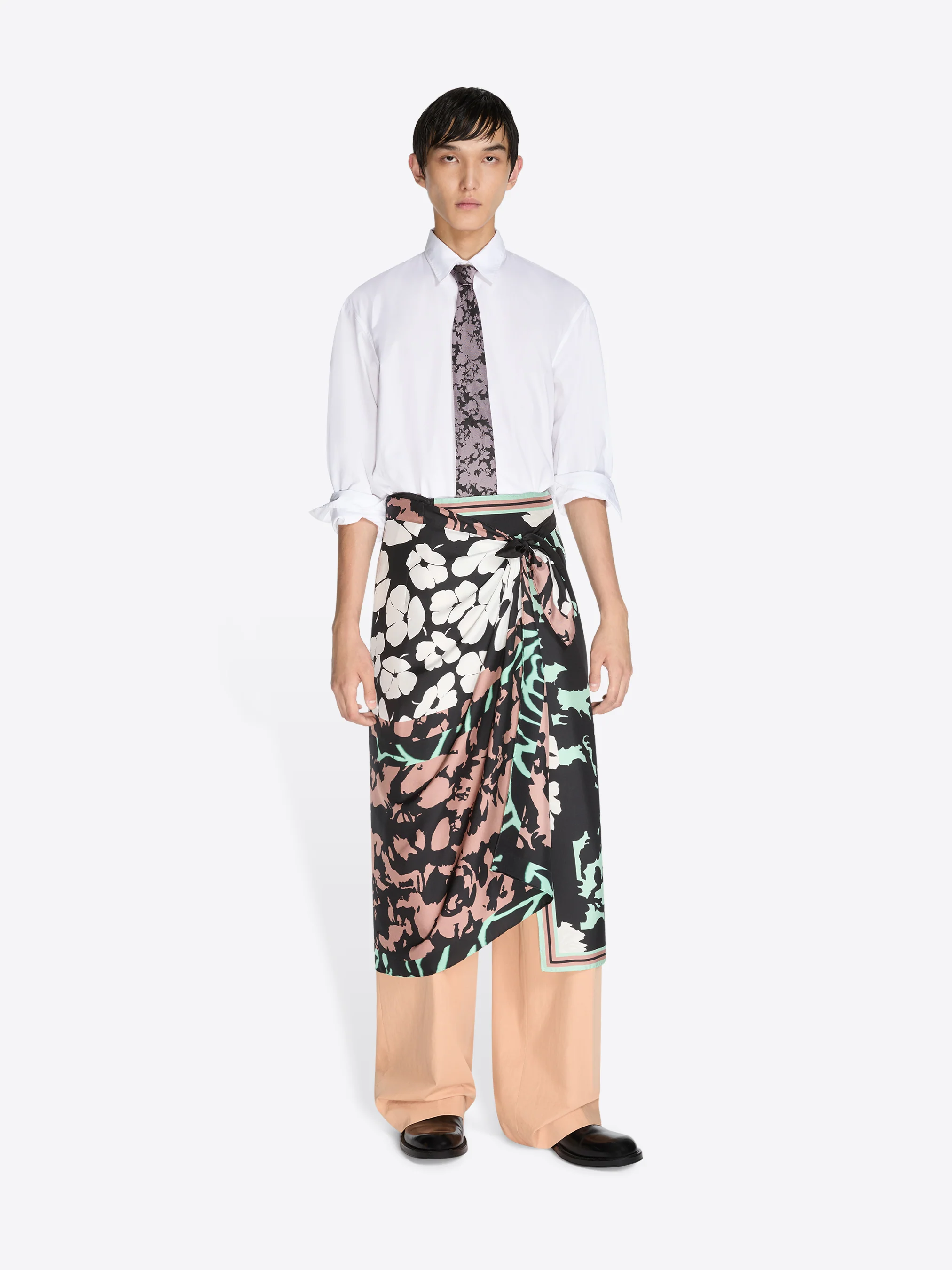 Printed silk tie - Image 6