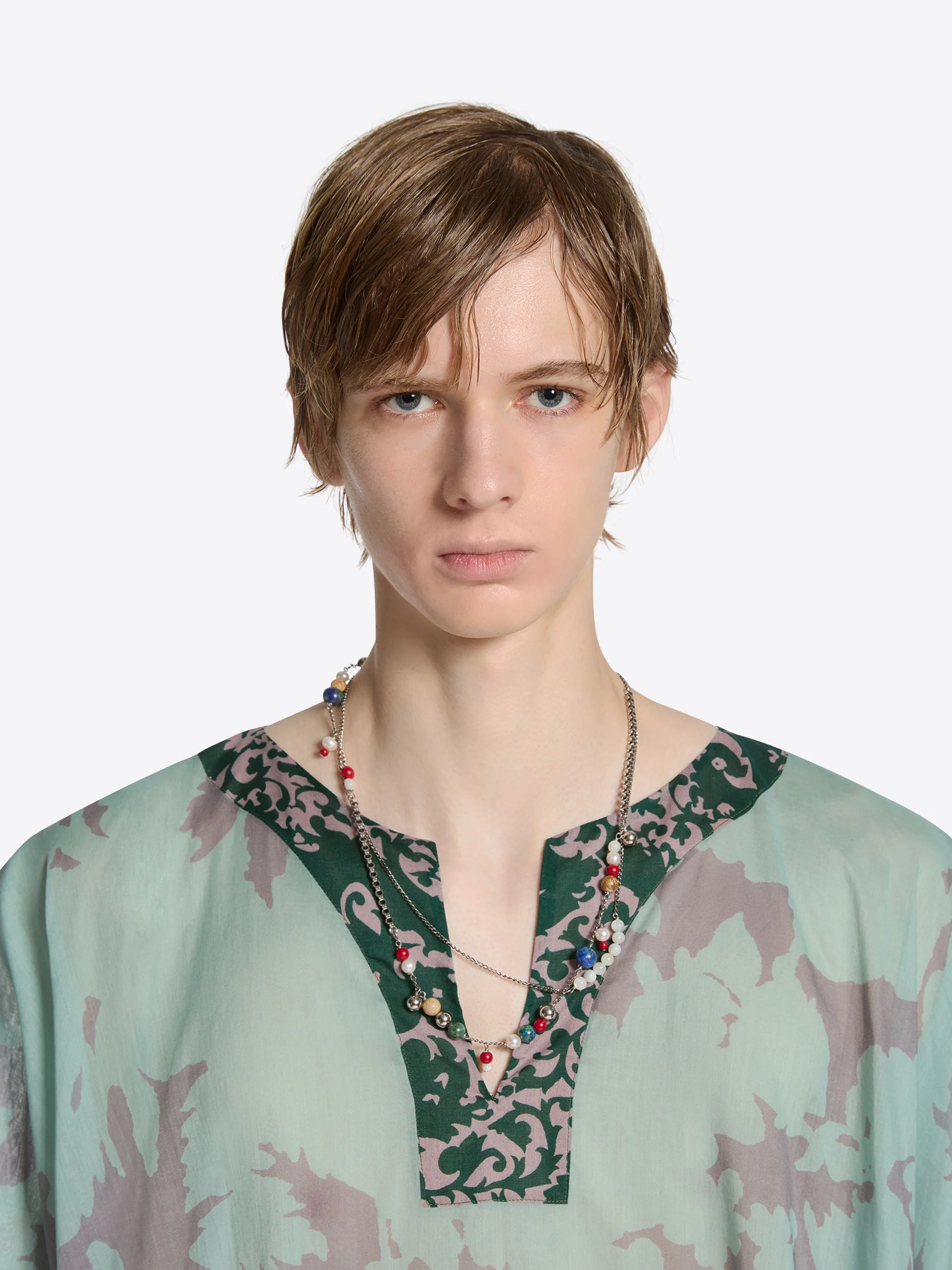 Double chain charm necklace - Image 2