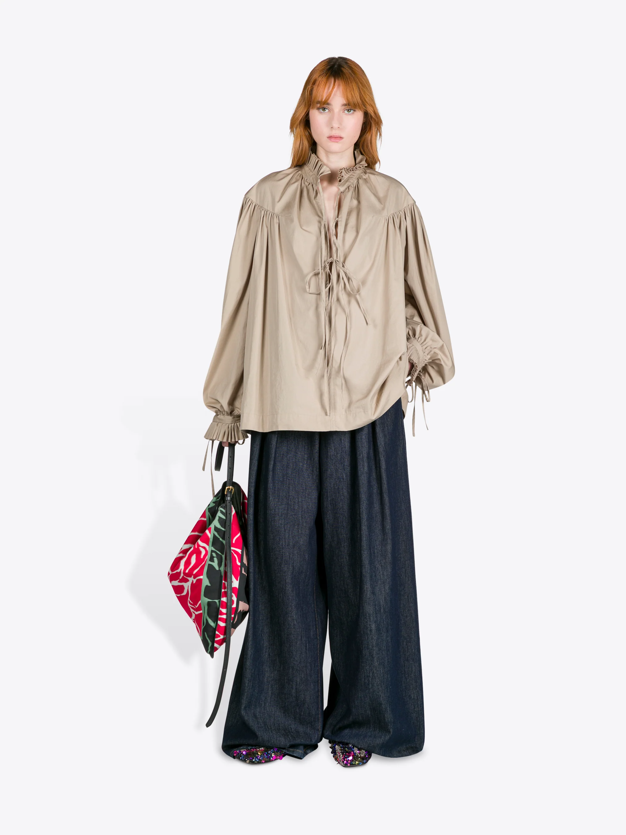 Ruffled cotton shirt - Image 2