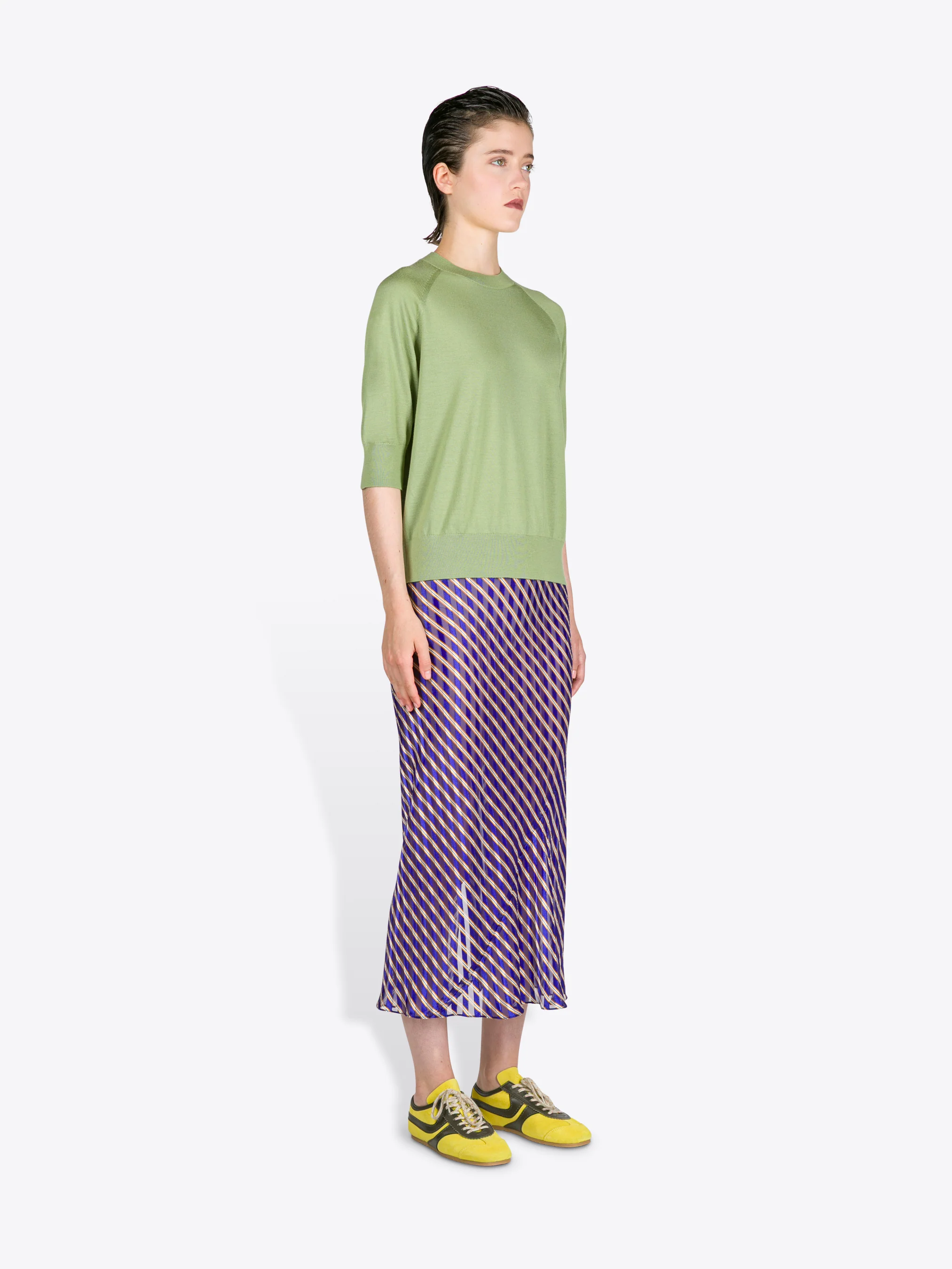Devoré midi skirt - Image 3