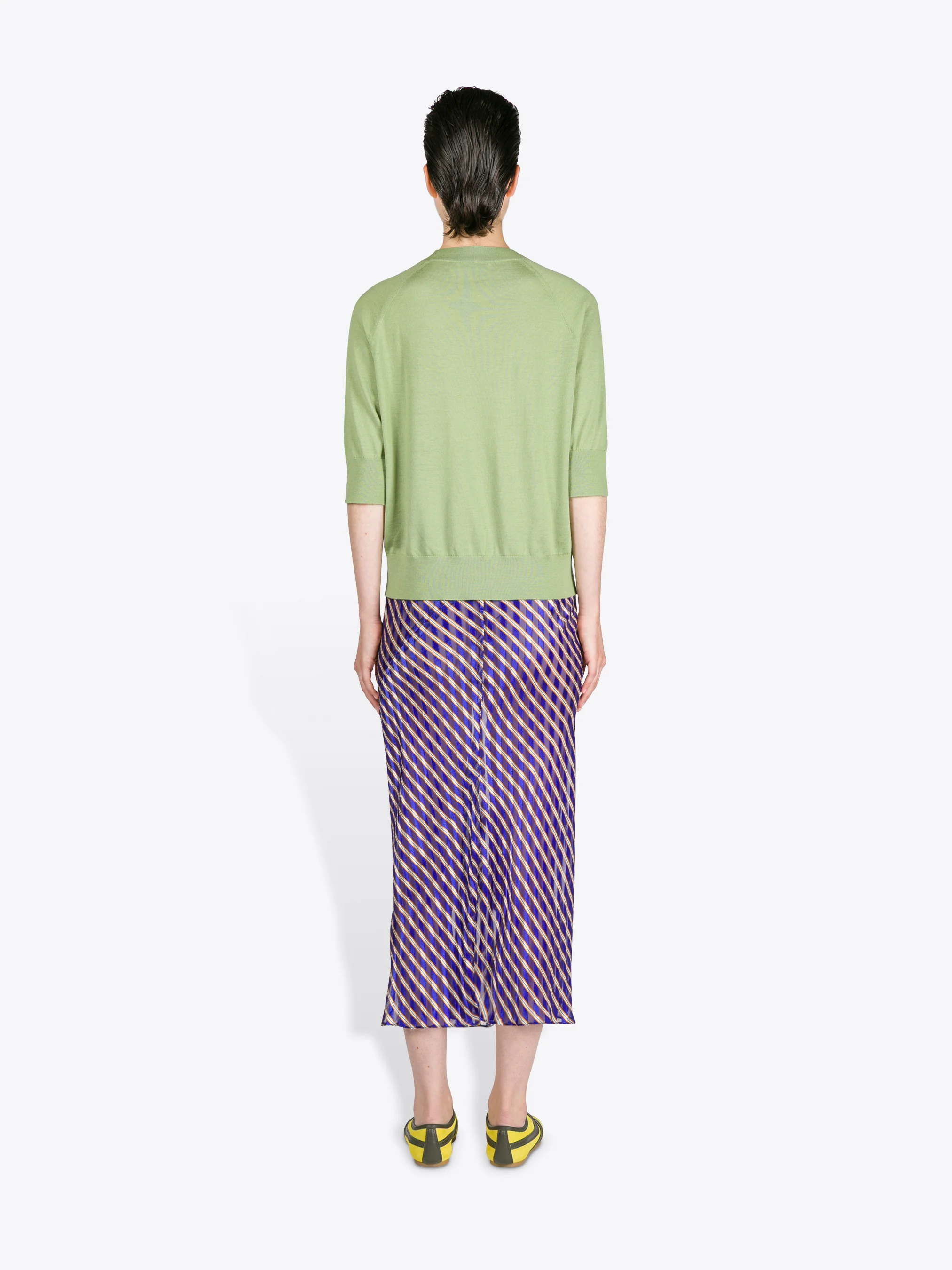 Devoré midi skirt - Image 4