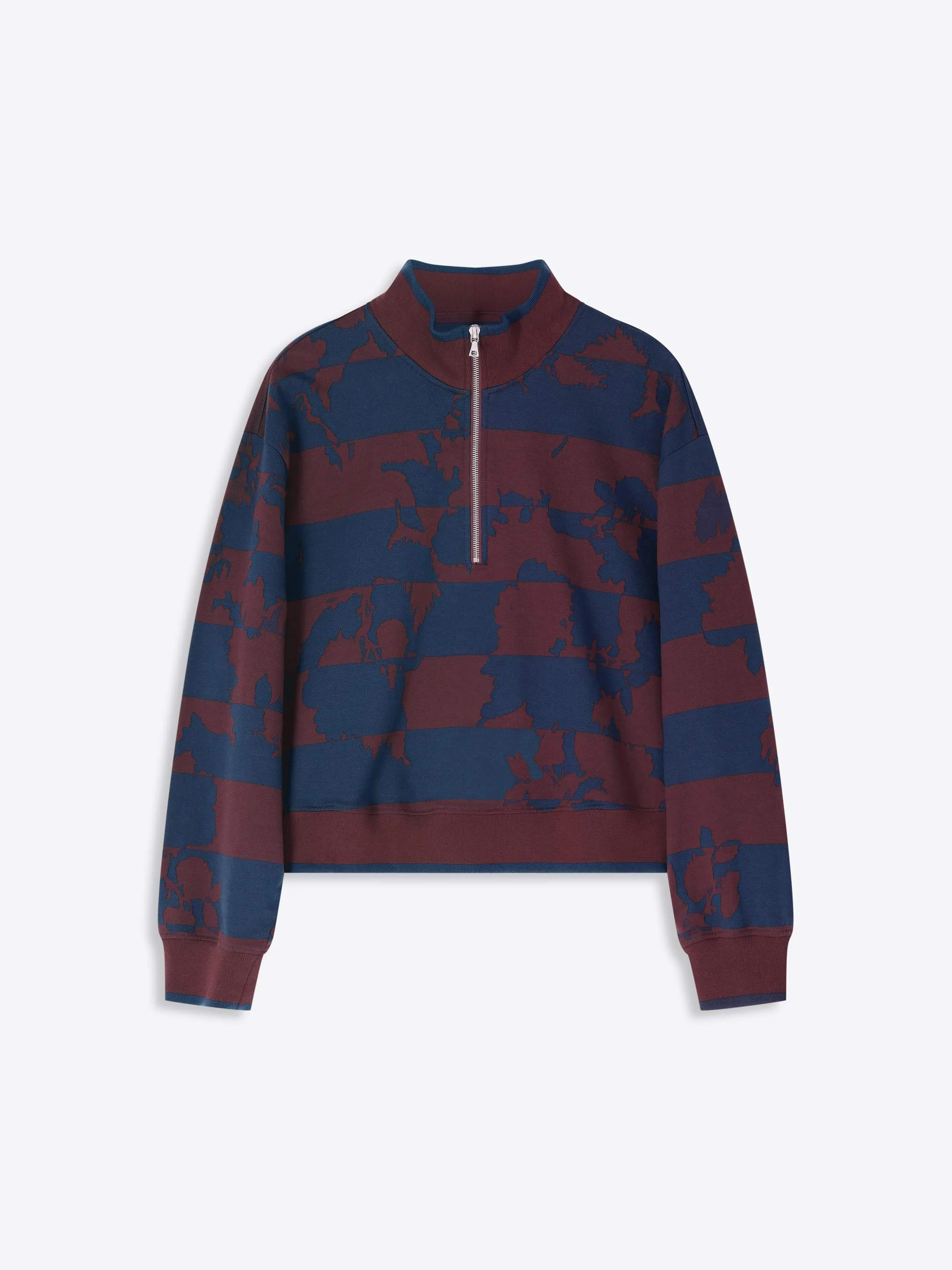 Printed zipped sweatshirt